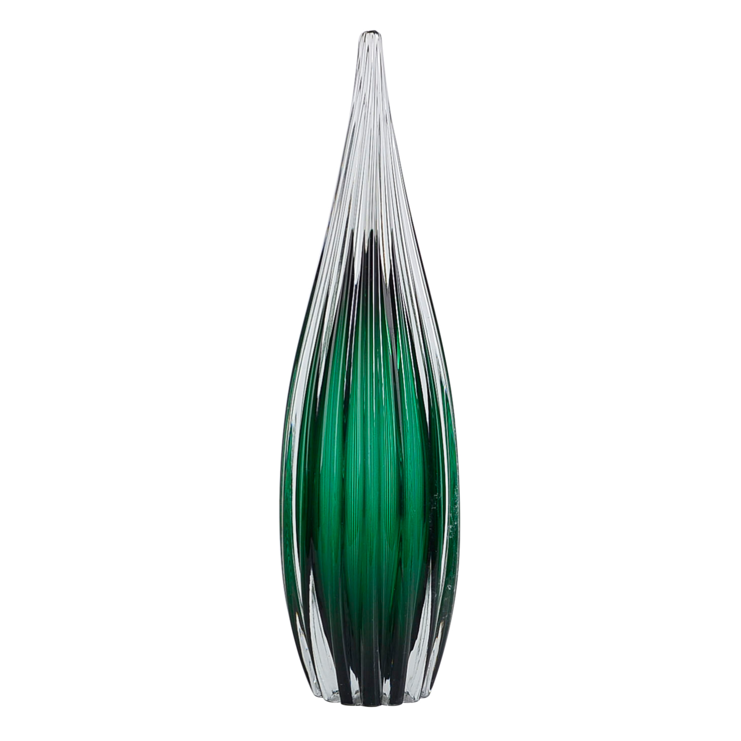 Murano Gota em vidro L10,5xP10,5xA39cm cor verde