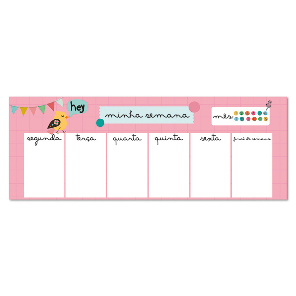 Bloco planner teclado