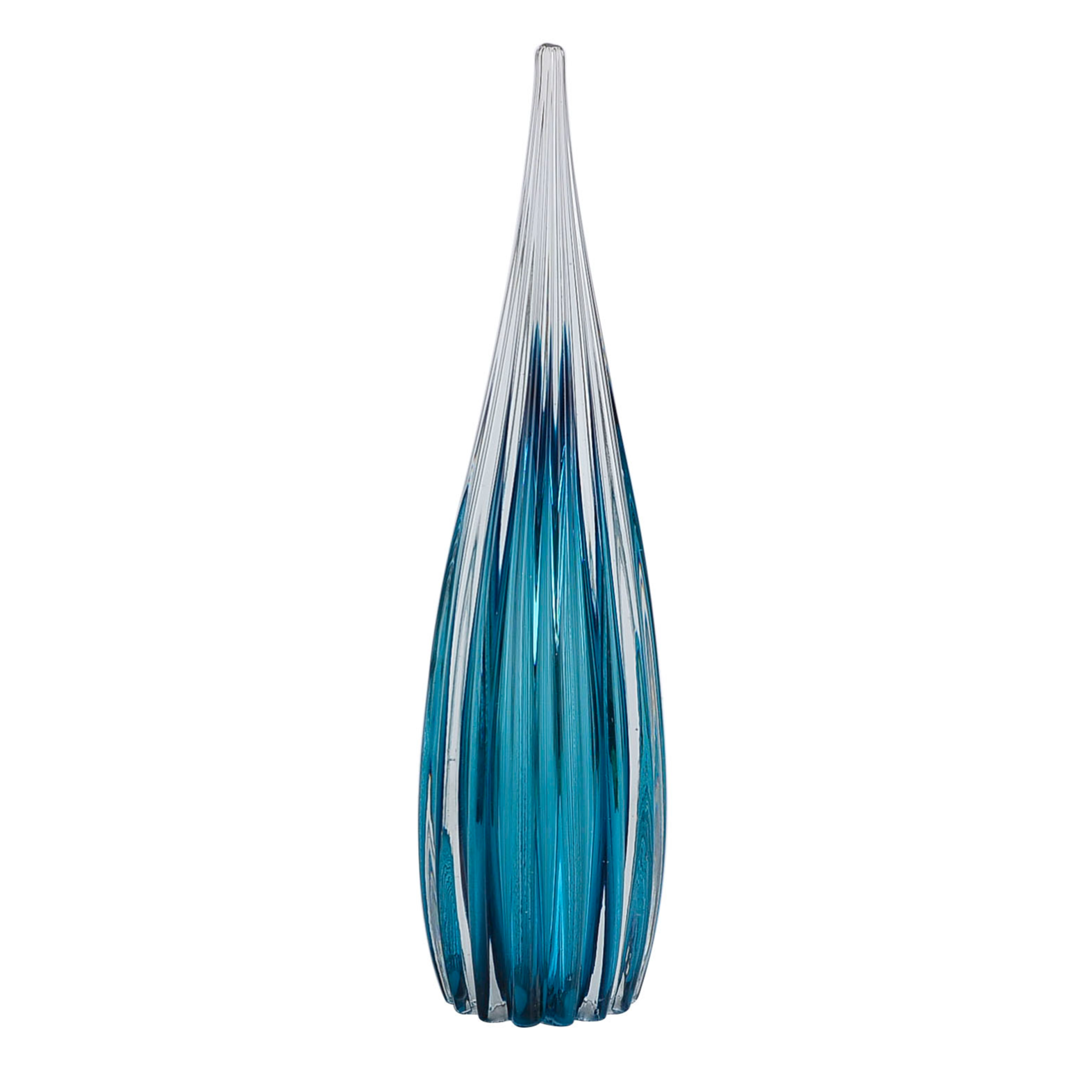 Murano Gota em vidro L10,5xP10,5xA39cm cor azul