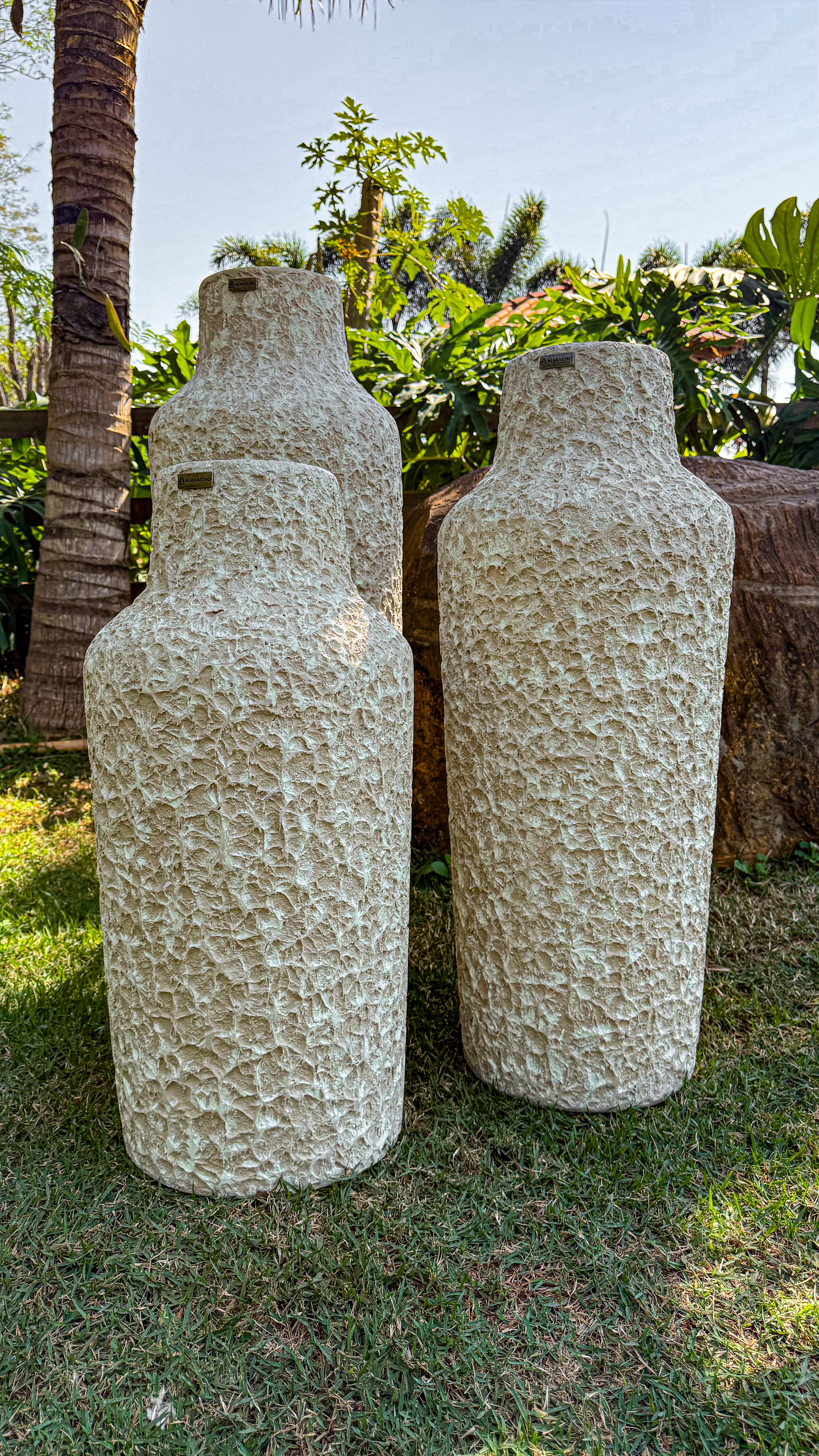 Galeria de imagens Vaso Jade Alga Calcária Nº41 Areia