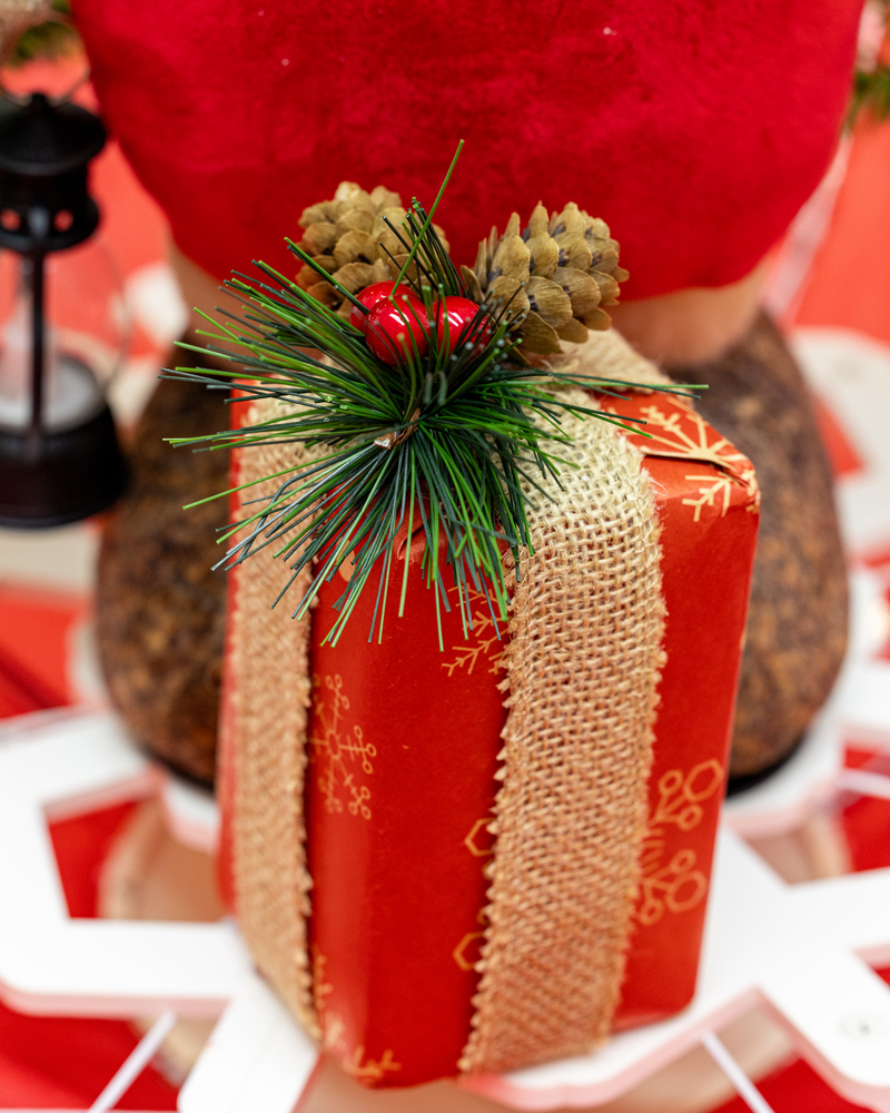 Galeria de imagens Árvore de Natal, Rena de Natal centro, base de guarda-chuva com neve, iluminação, música 65x75