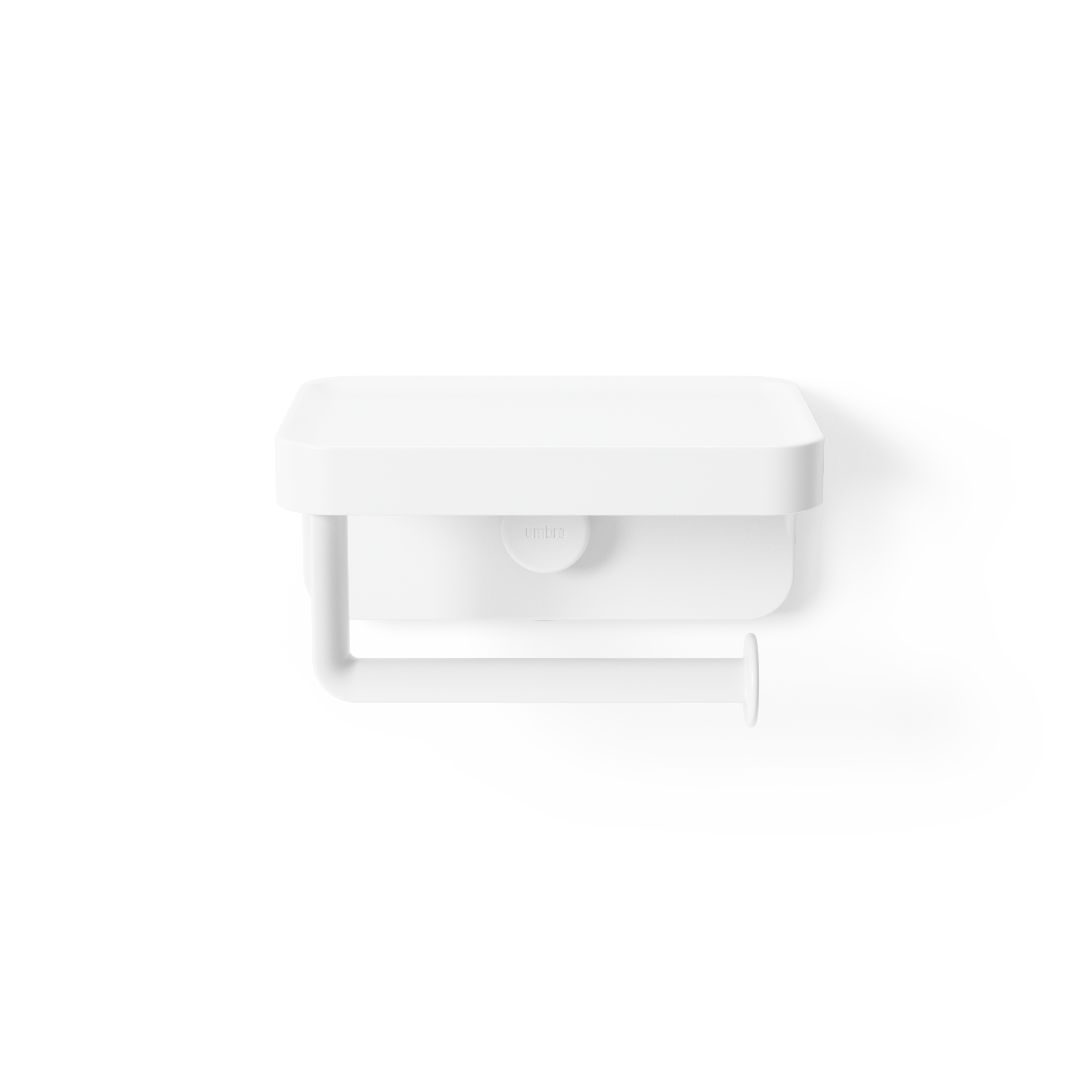 Galeria de imagens Porta-papel higiênico com prateleira Umbra Flex Adhesive