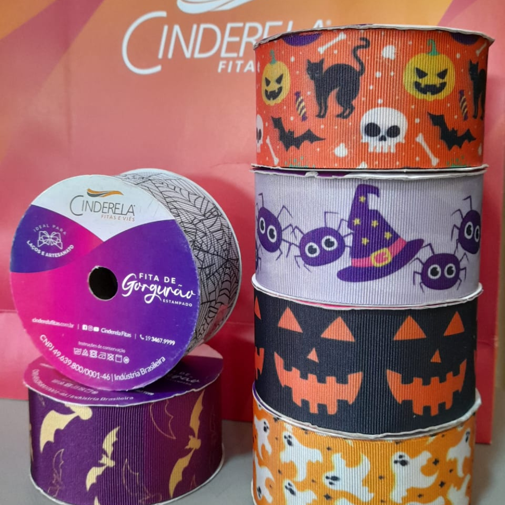 Galeria de imagens Fita Halloween Estampada