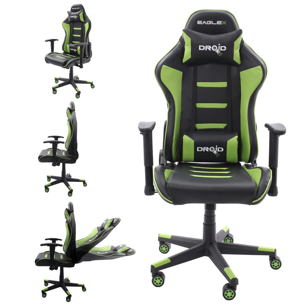 Cadeira Gamer EagleX Droid Verde