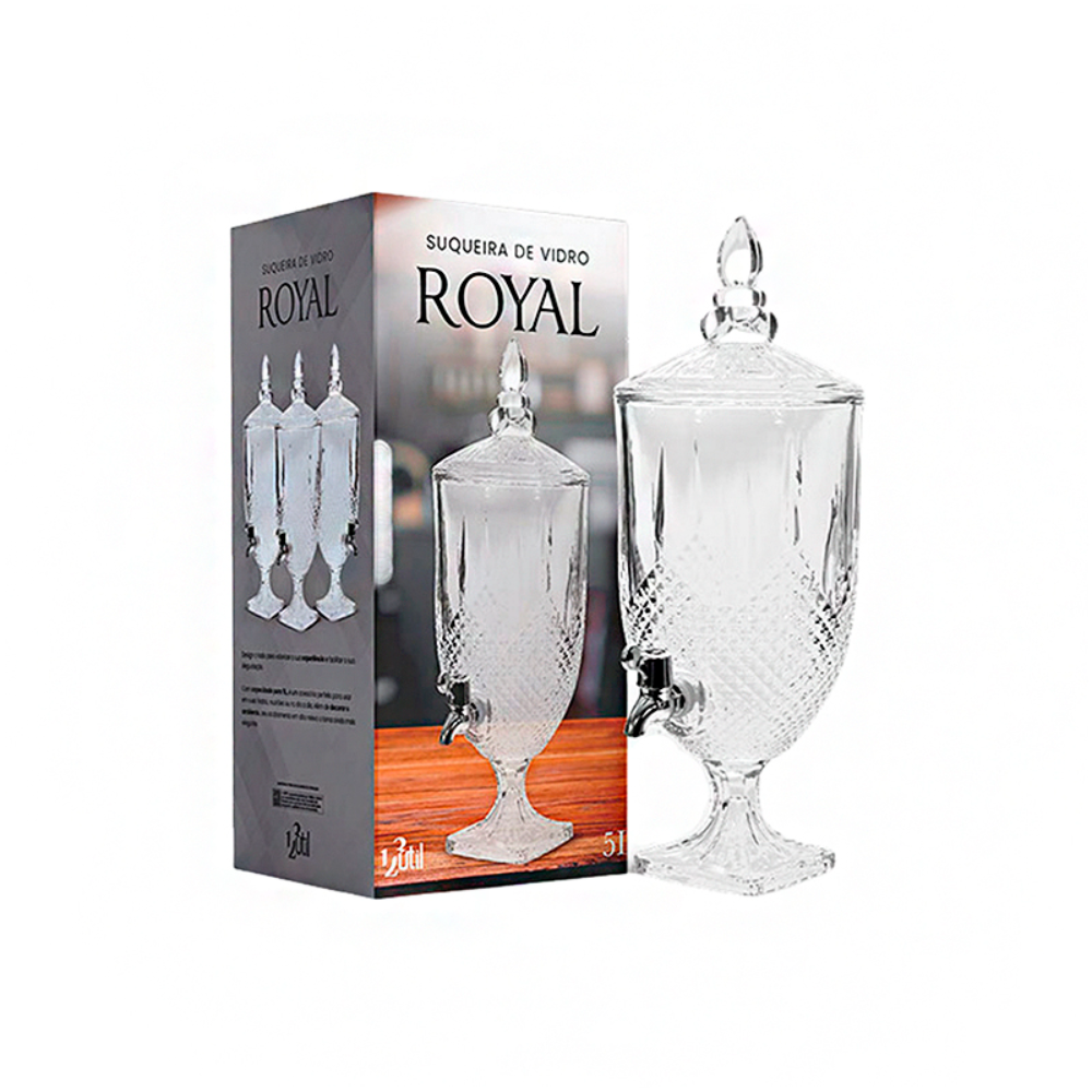 Suqueira de vidro Royal