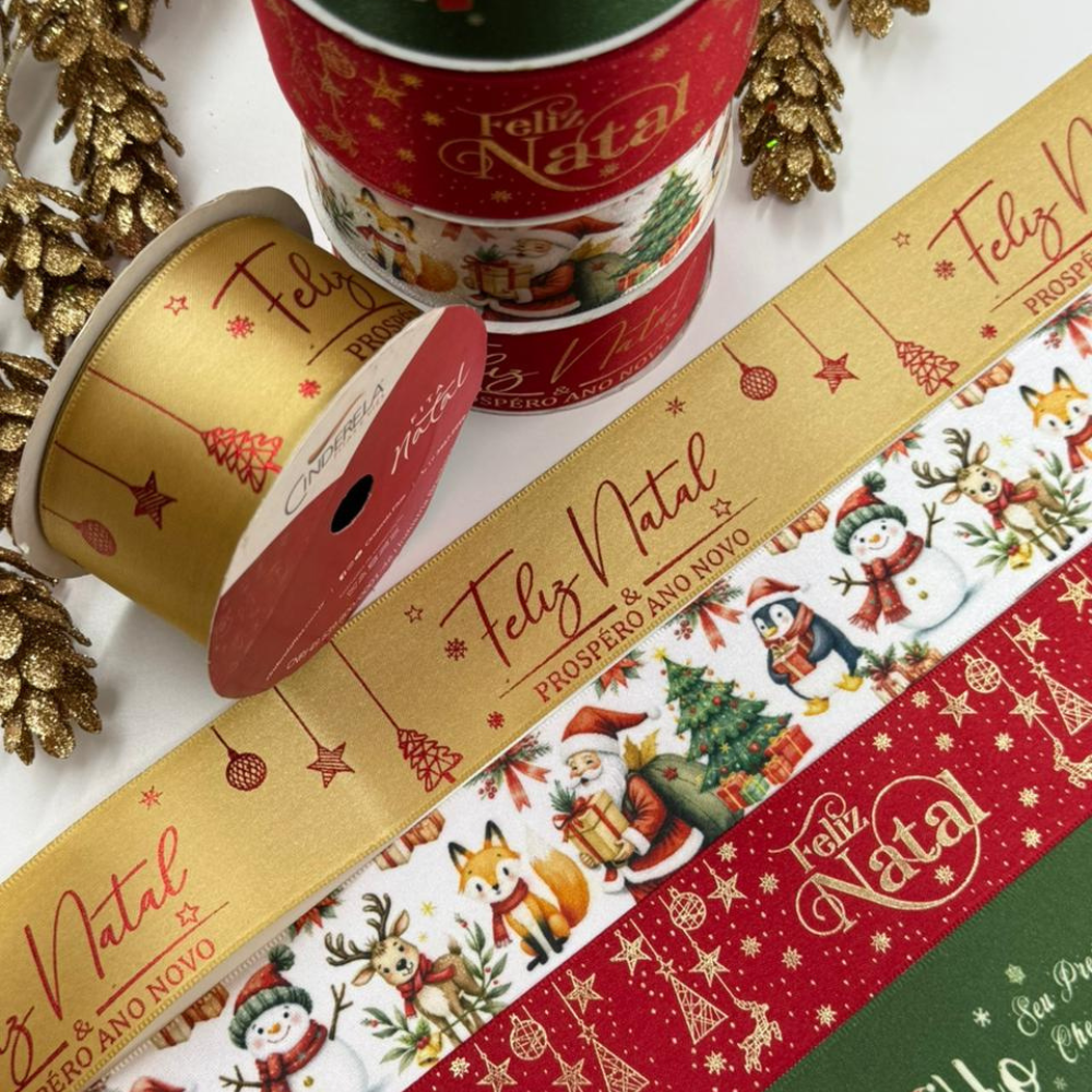 Galeria de imagens Fita Natal Estampada