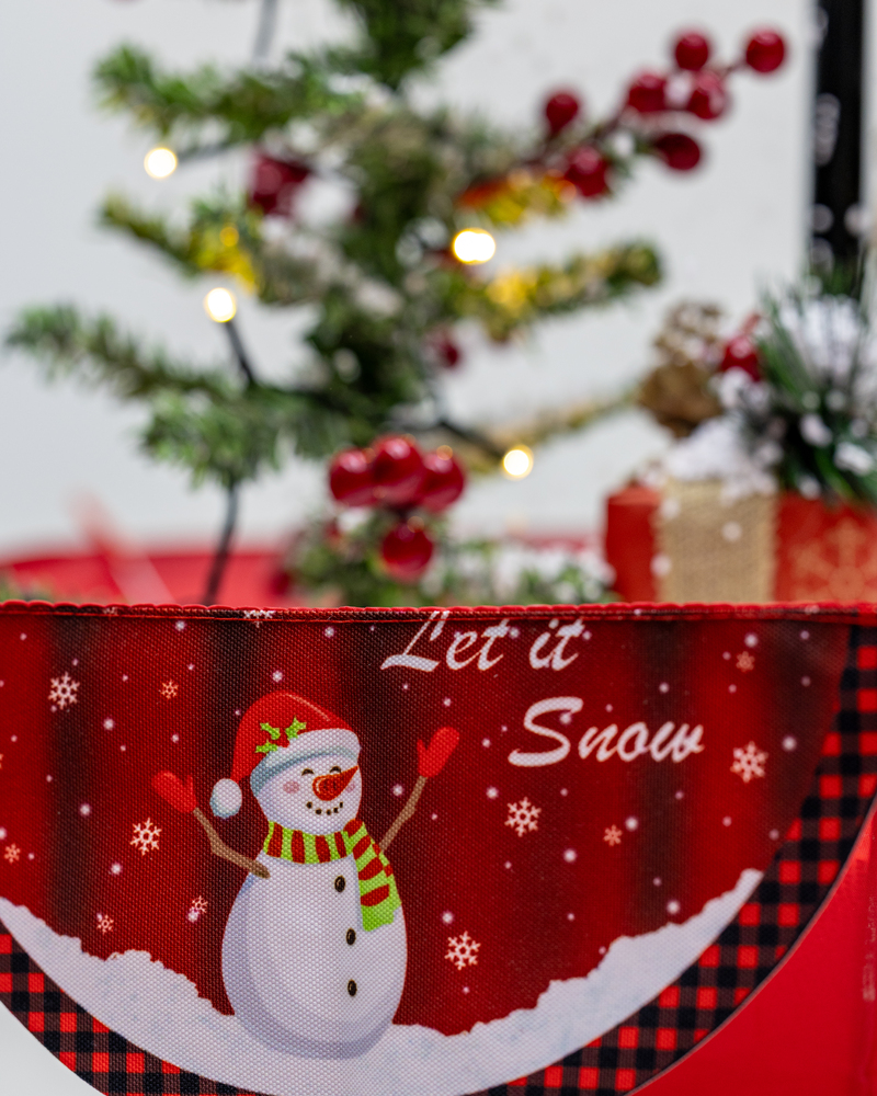 Galeria de imagens Árvore de Natal, com Rena de Natal, base de guarda-chuva com neve, iluminação, música 65 x75