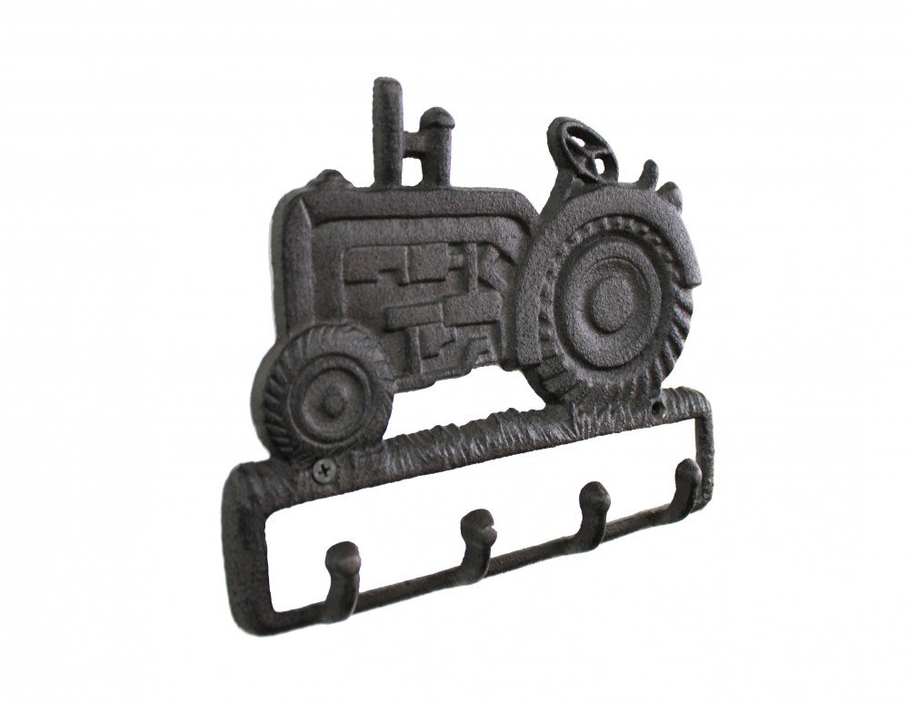 Gancho decorativo de parede em ferro - Cabideiro / Porta chaves - Estilo Trator fazenda